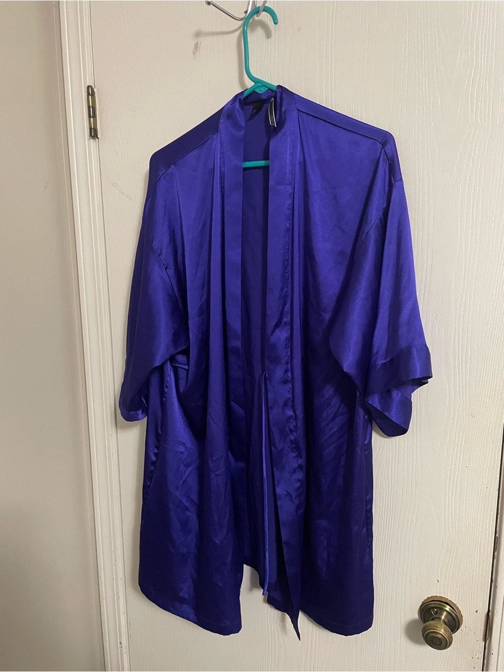 Victoria's Secret Royal Purple Satin Robe